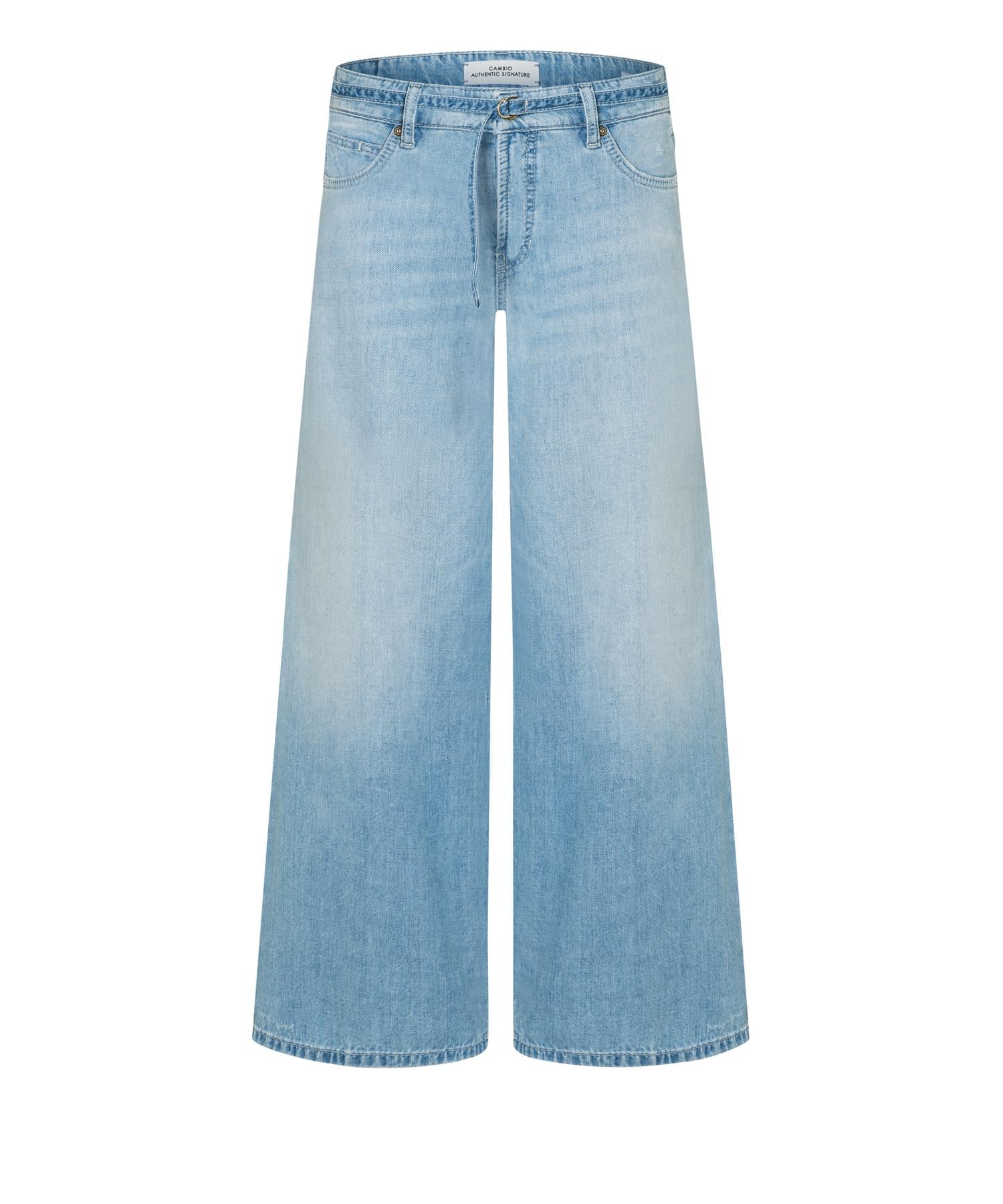 Palazzo Cropped Blue Mirage