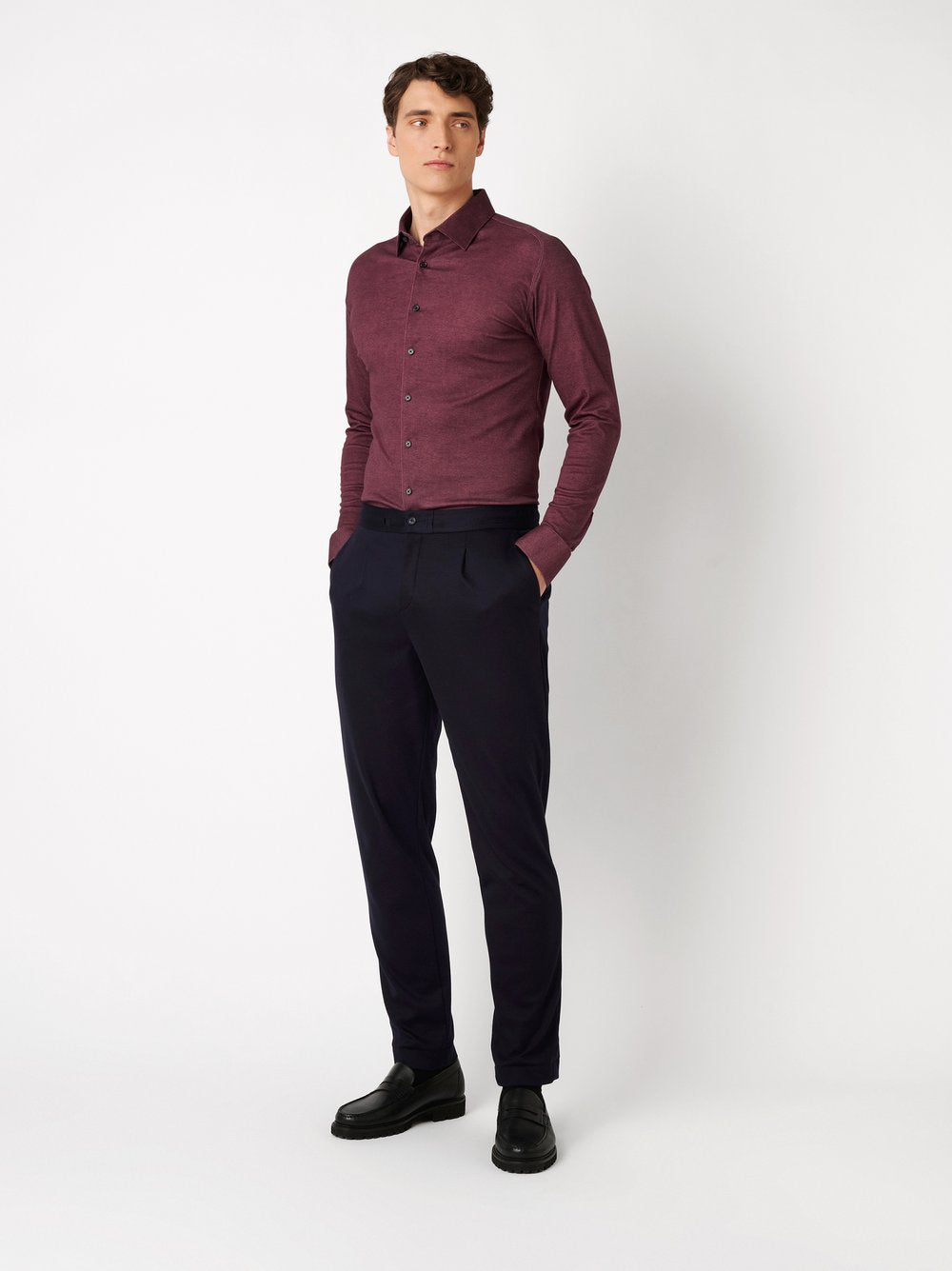 Casual Kent 1/1 Bordeaux Twill