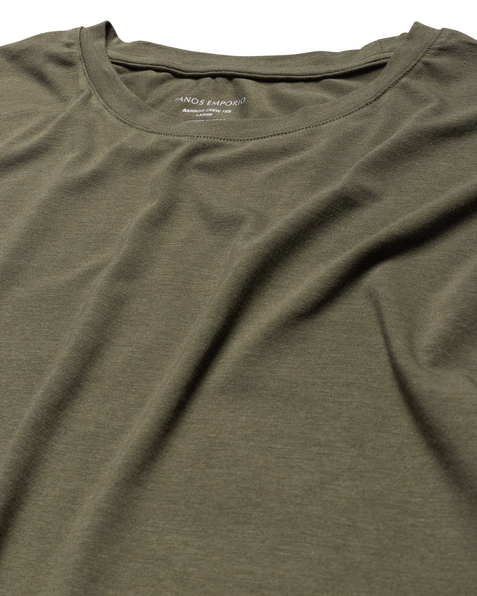 Bamboo/cotton Crew Tee Olive