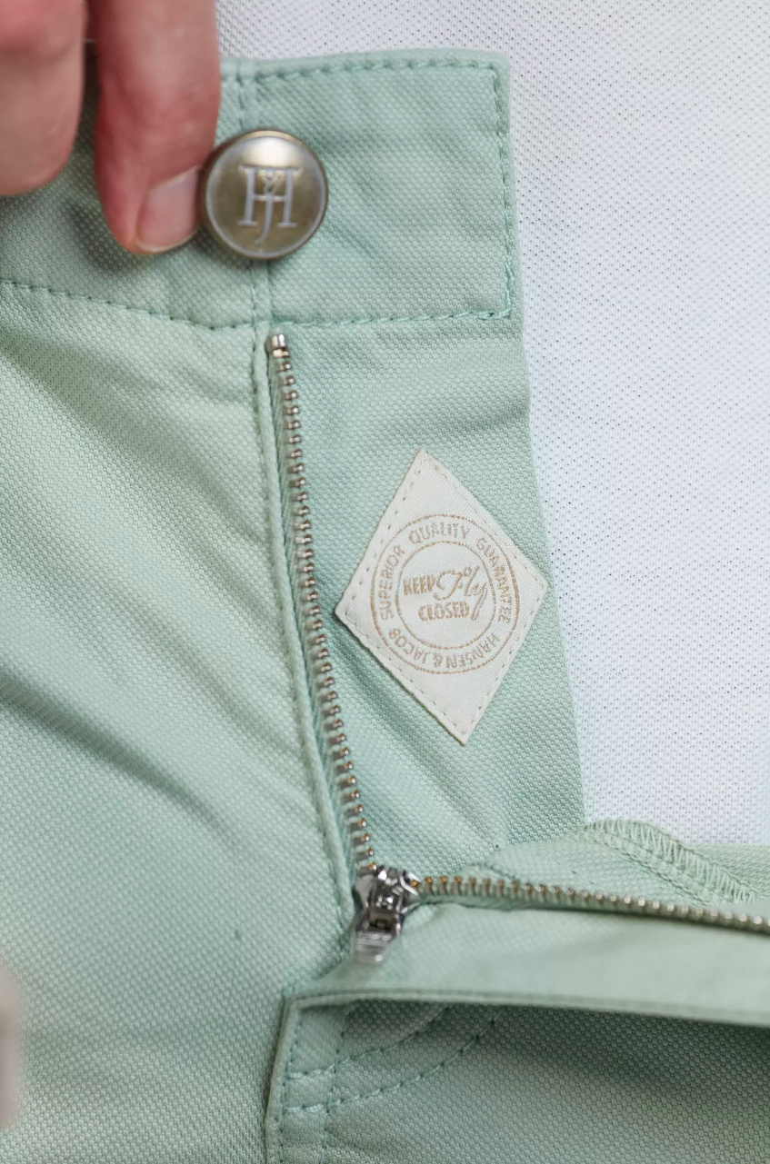 5-PKT Pan Oxford Shorts Light Green