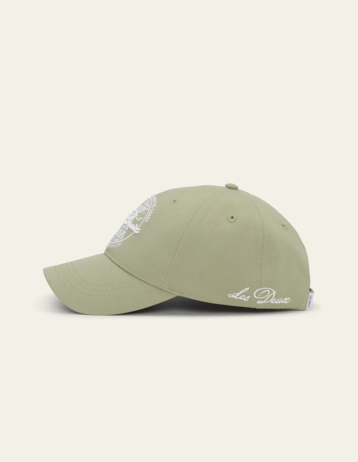 Globe Logo Dad Cap Tea Green