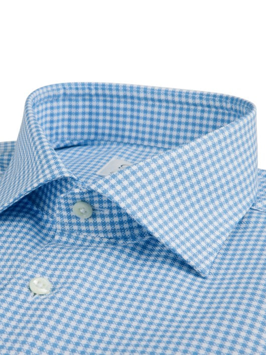 Checked Oxford Fitted Body Shirt SS