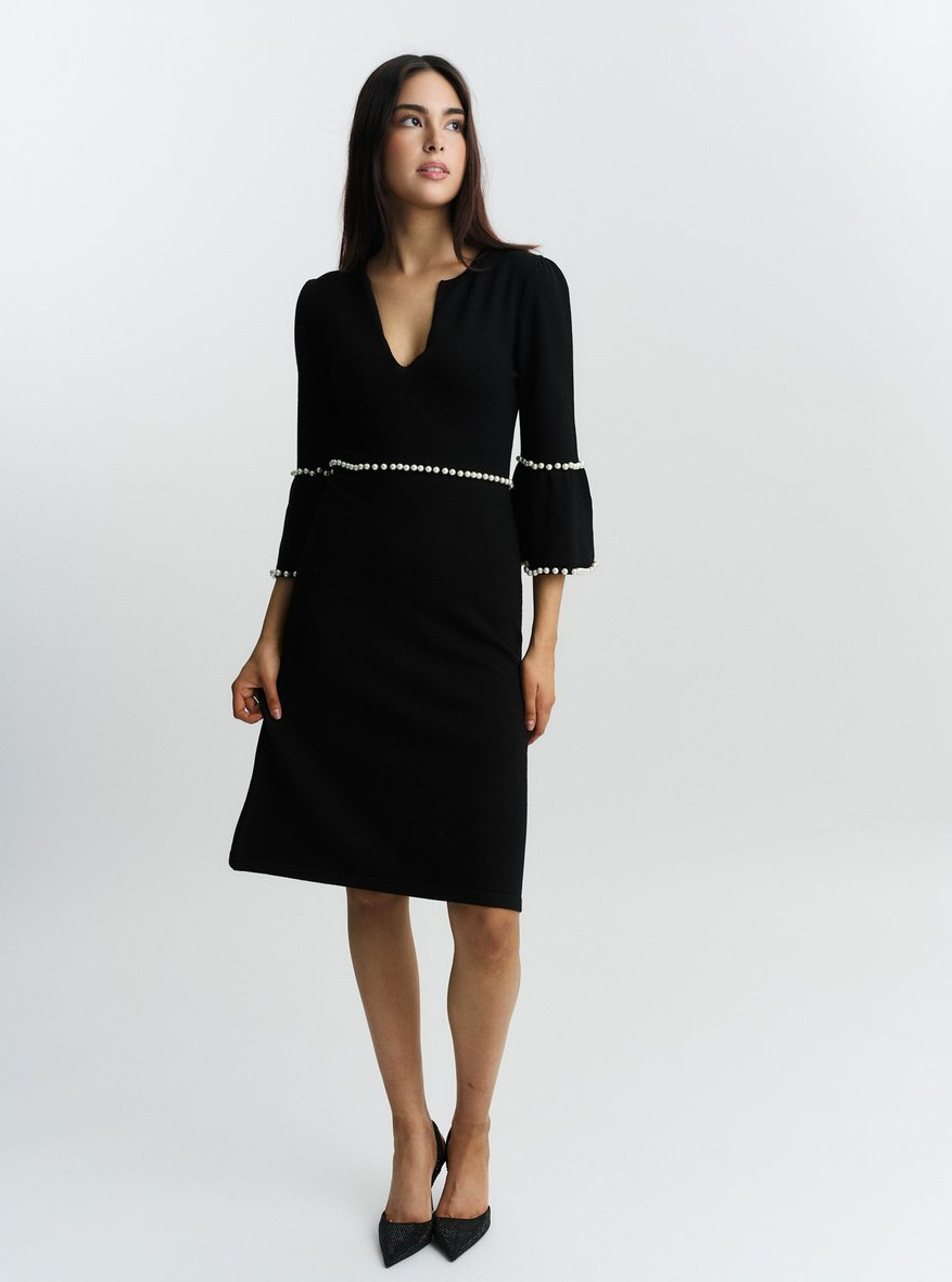 Anna merino Dress Black