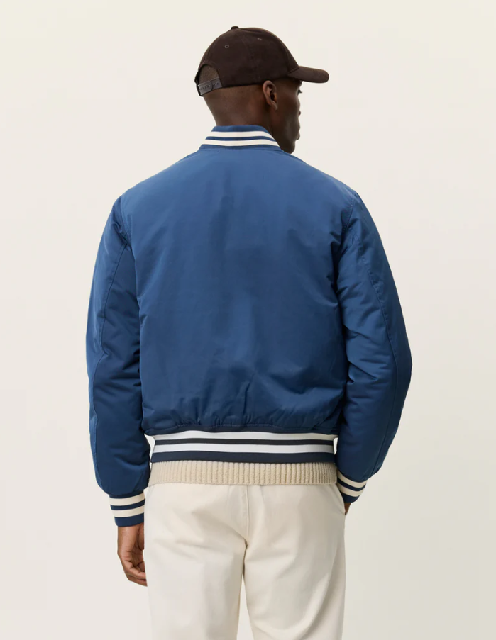 Varsity Tech Jacket Dark Denim