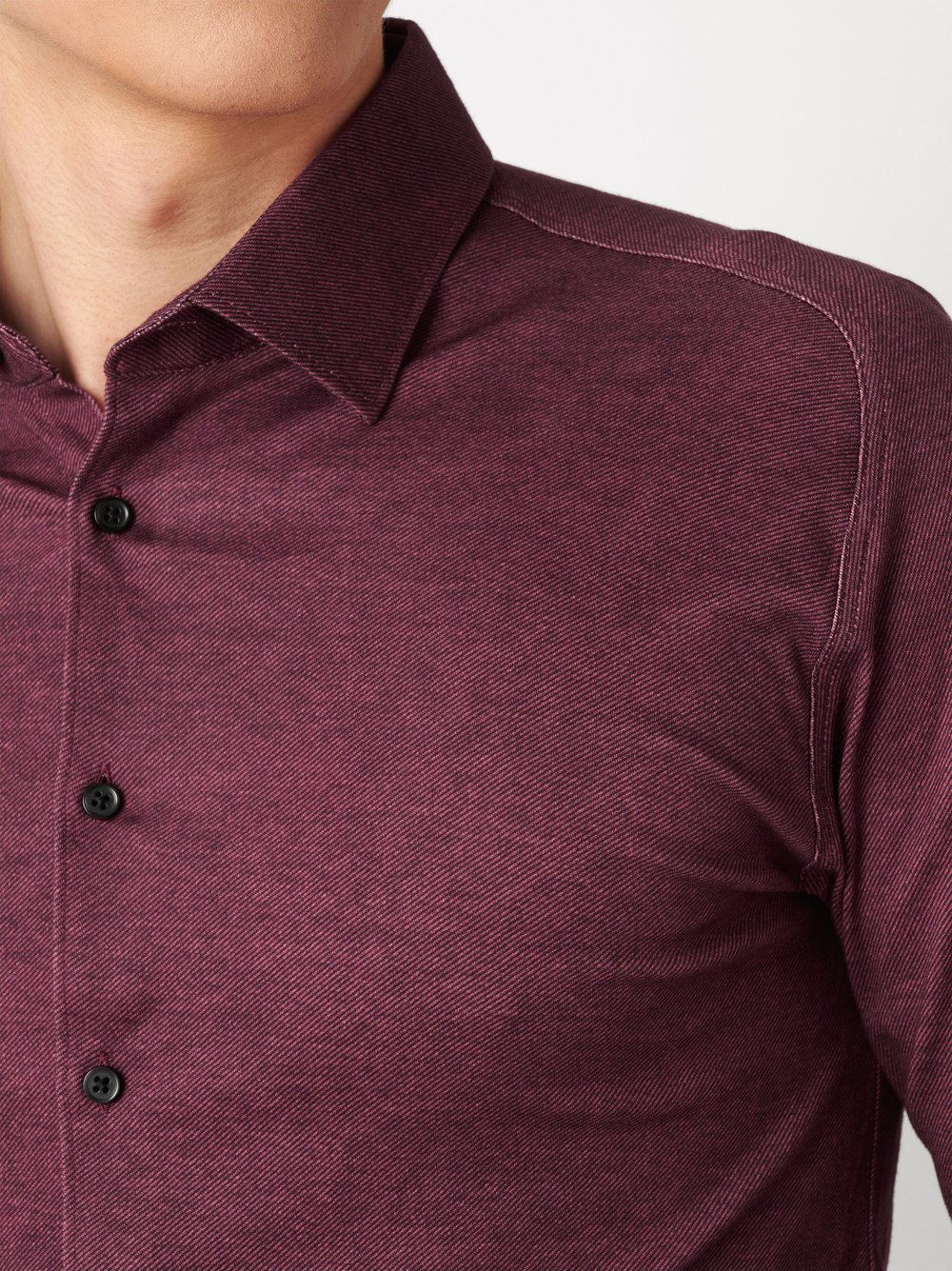 Casual Kent 1/1 Bordeaux Twill