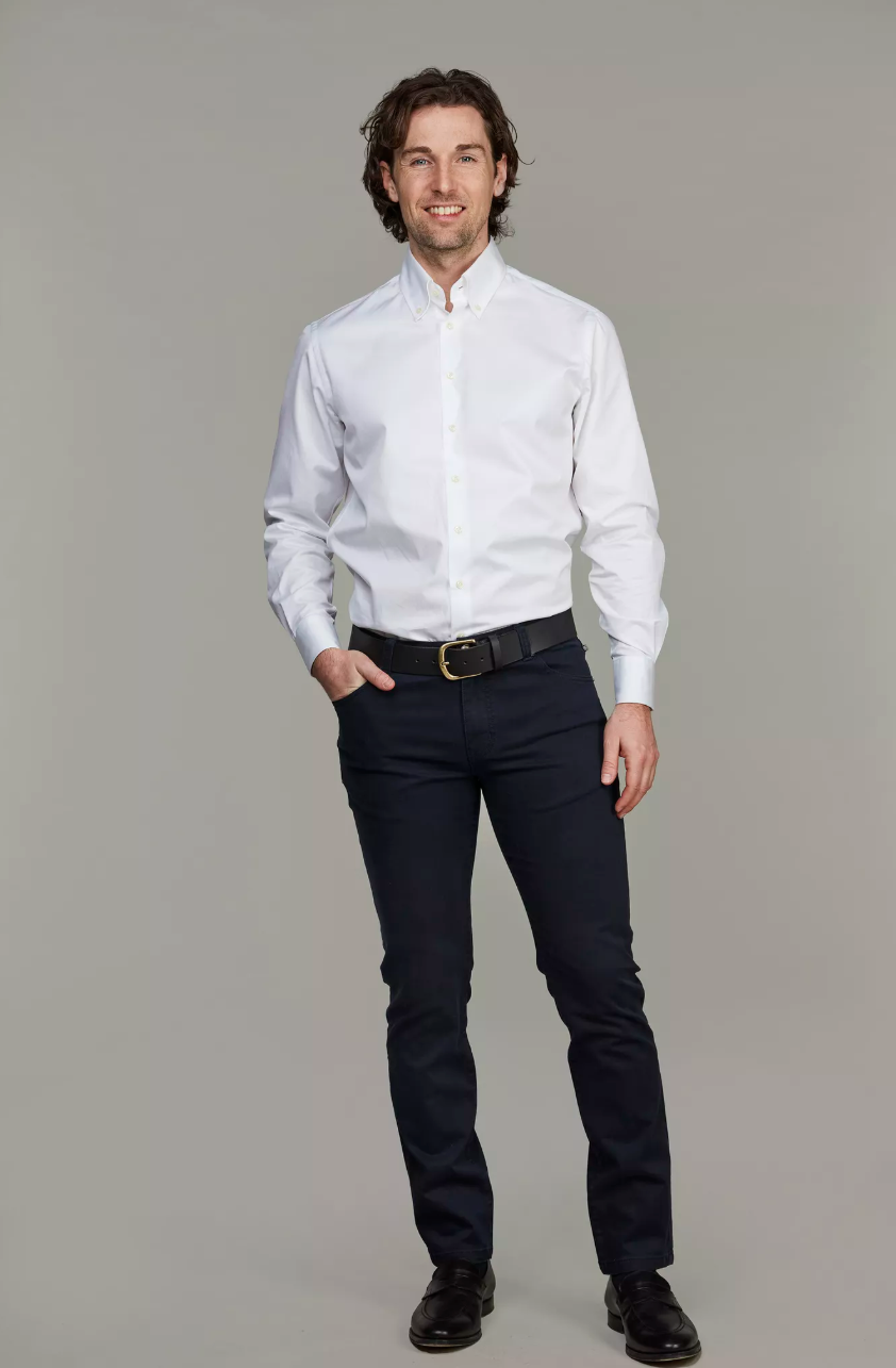 5-PKT Silk Touch Okado Navy