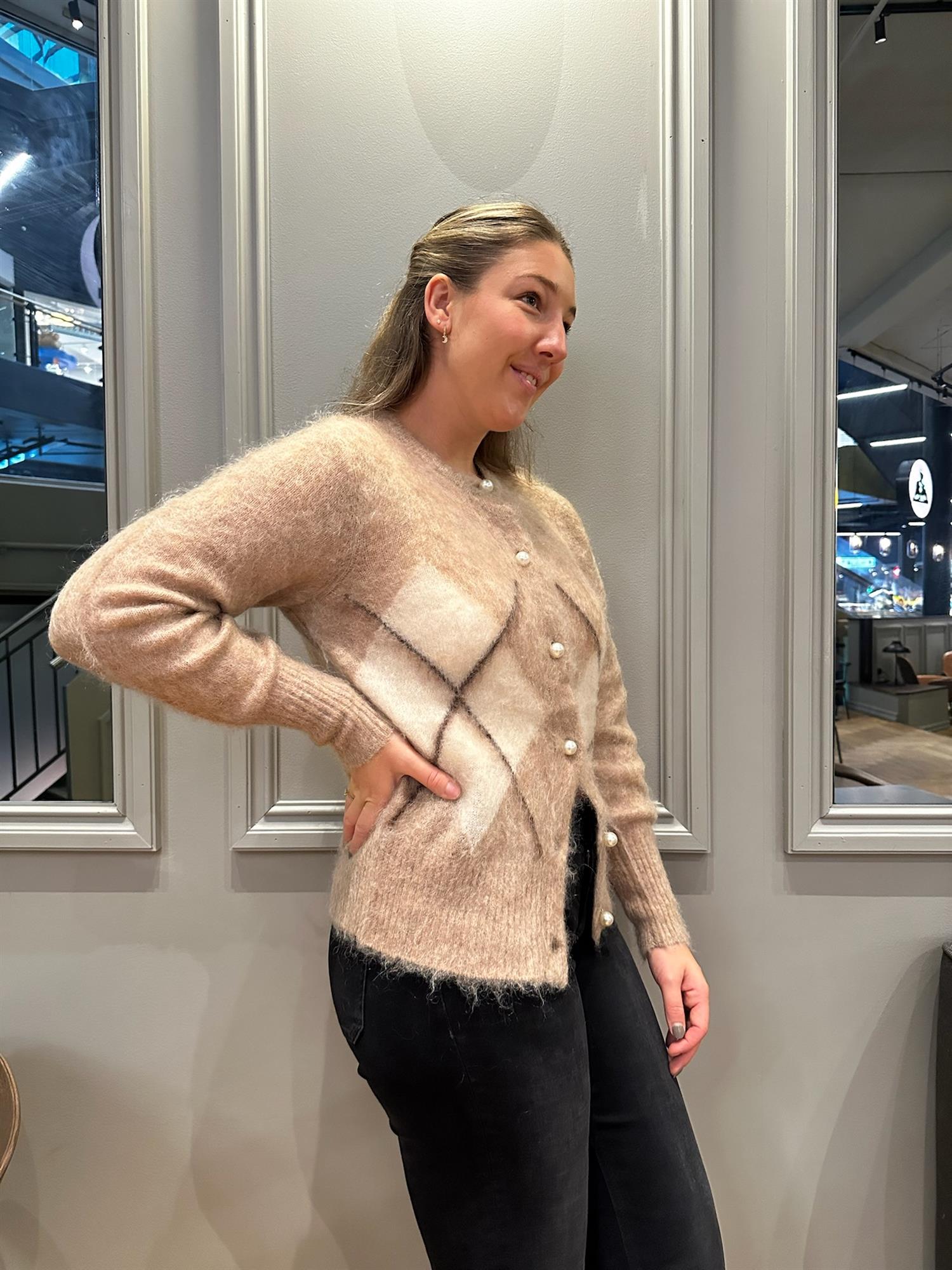 Nora Mohair Cardigan Camel