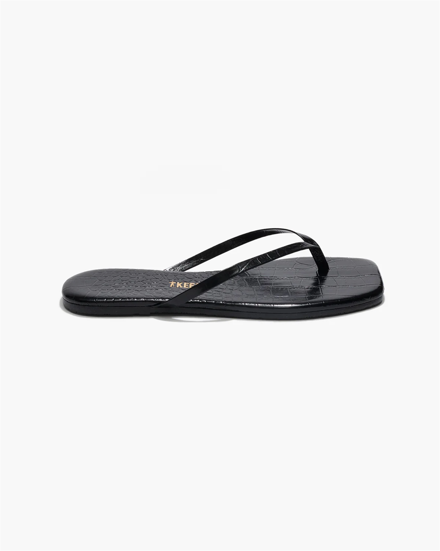 TKEES Square Toe Lily Croco Sable