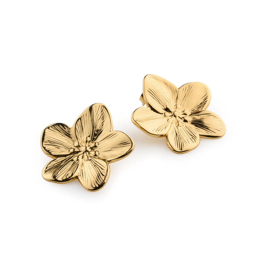 Maebry Statement Flower Stud Earrings