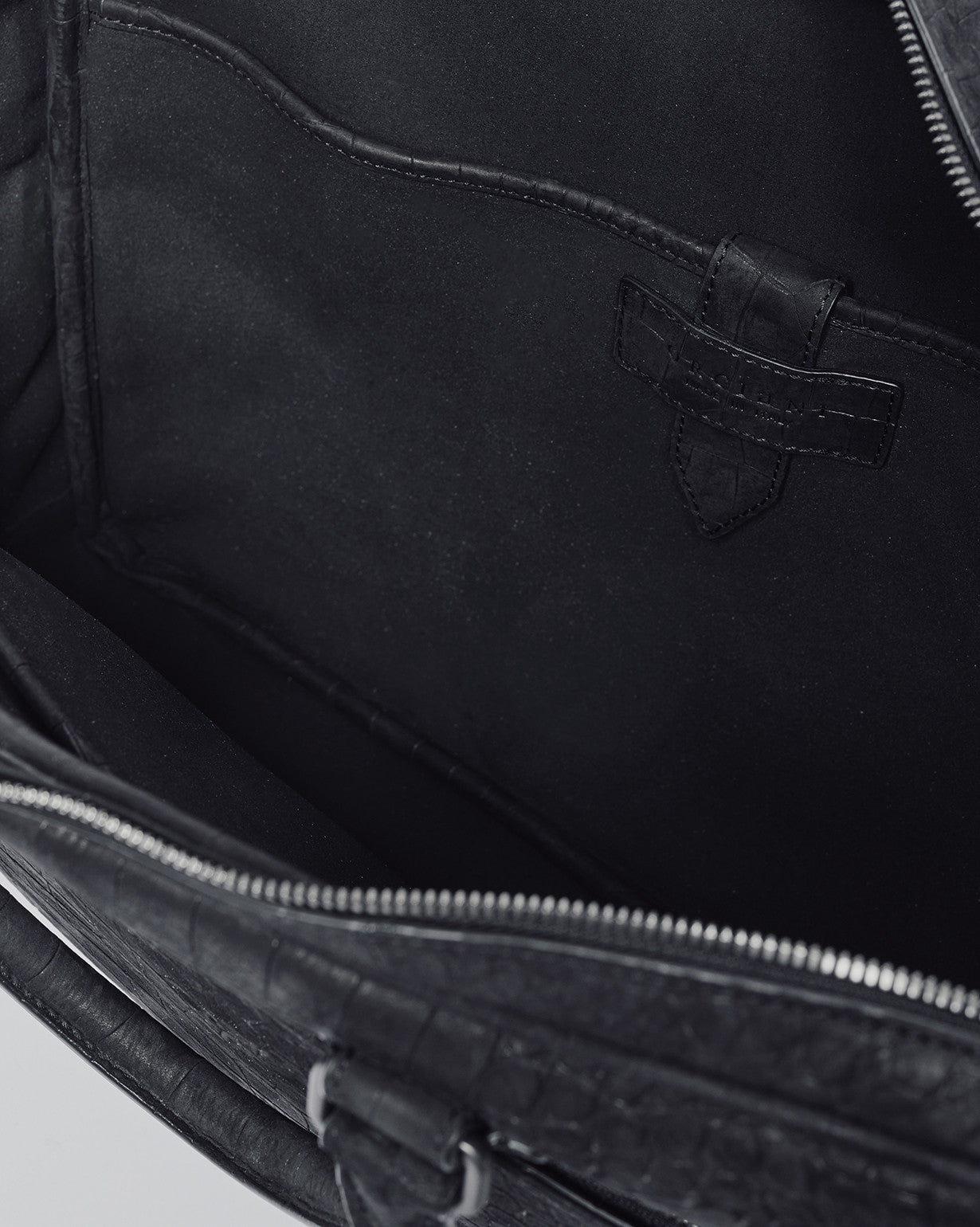 Cocco Nabuk slim nubuck leather business bag Black