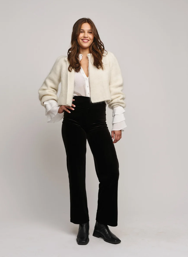 Amelia chunky cardigan Bright White