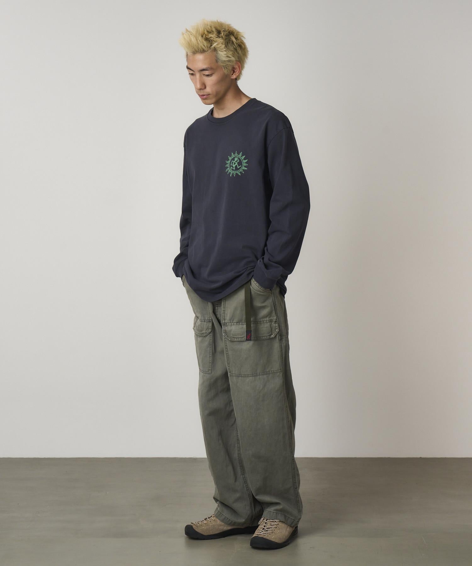 Sun L/S Tee Navy Pigment