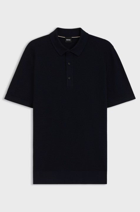 H-Iannotti Knit Polo Dark Blue