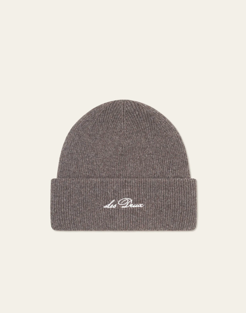 Wayne Embroidered Beanie Mountain Grey