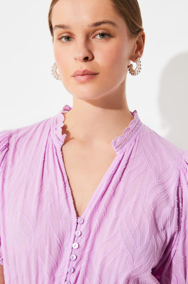 Woven Robe Carla Mauve