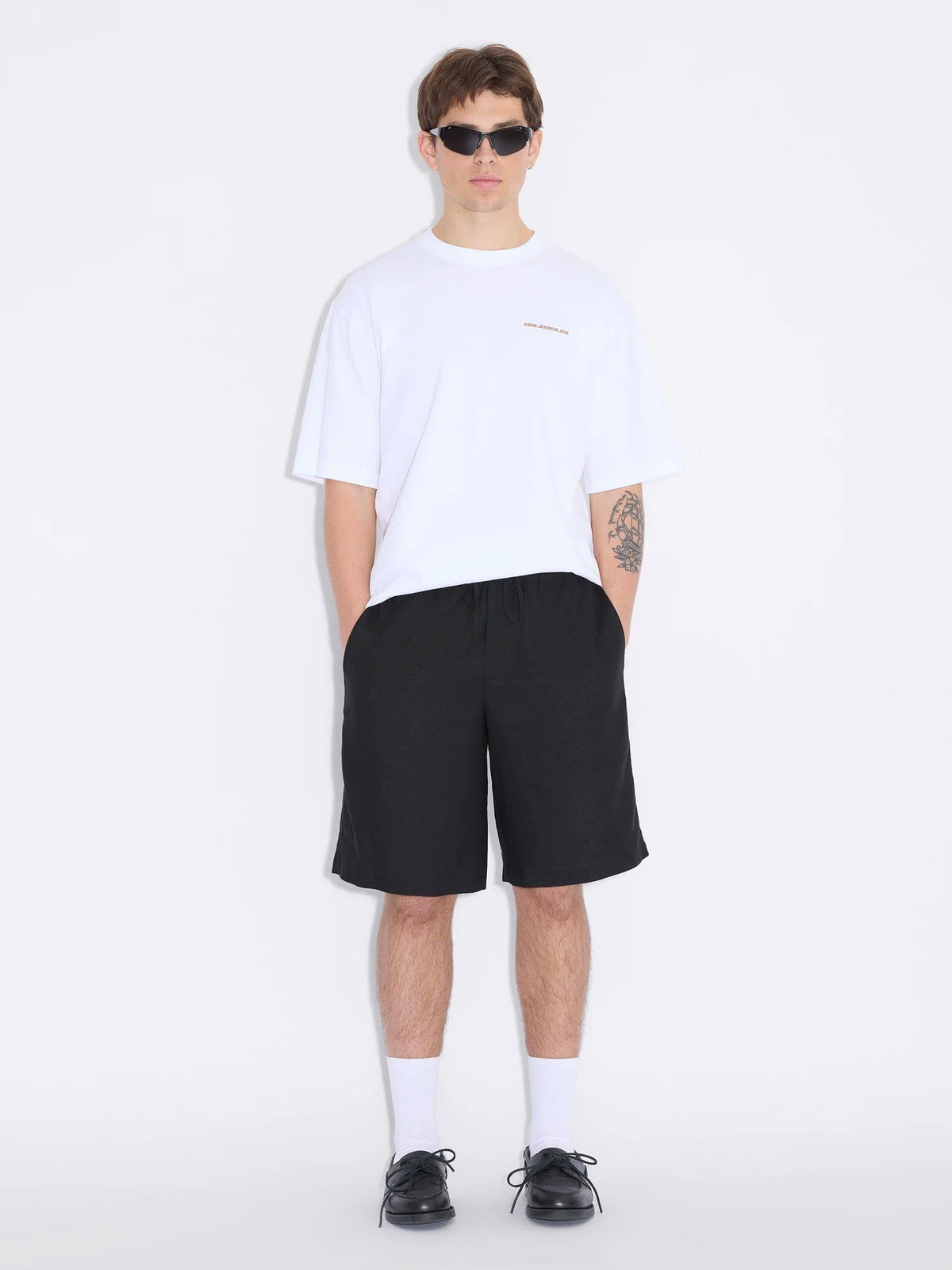 Lian Linen Shorts Black
