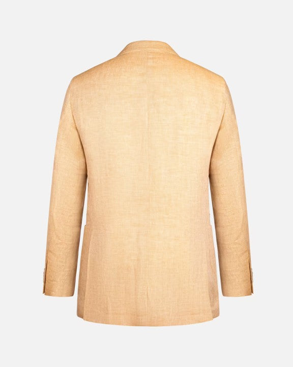 Danielle slim yellow linen jacket