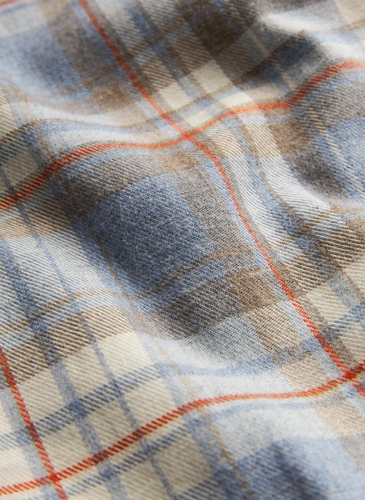 Happy Flannel Check Shirt-Classic Fit Blue