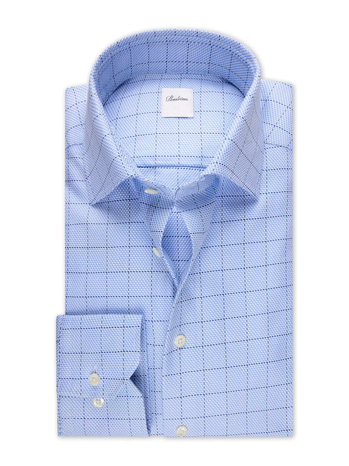 Regular Light blue check Navy