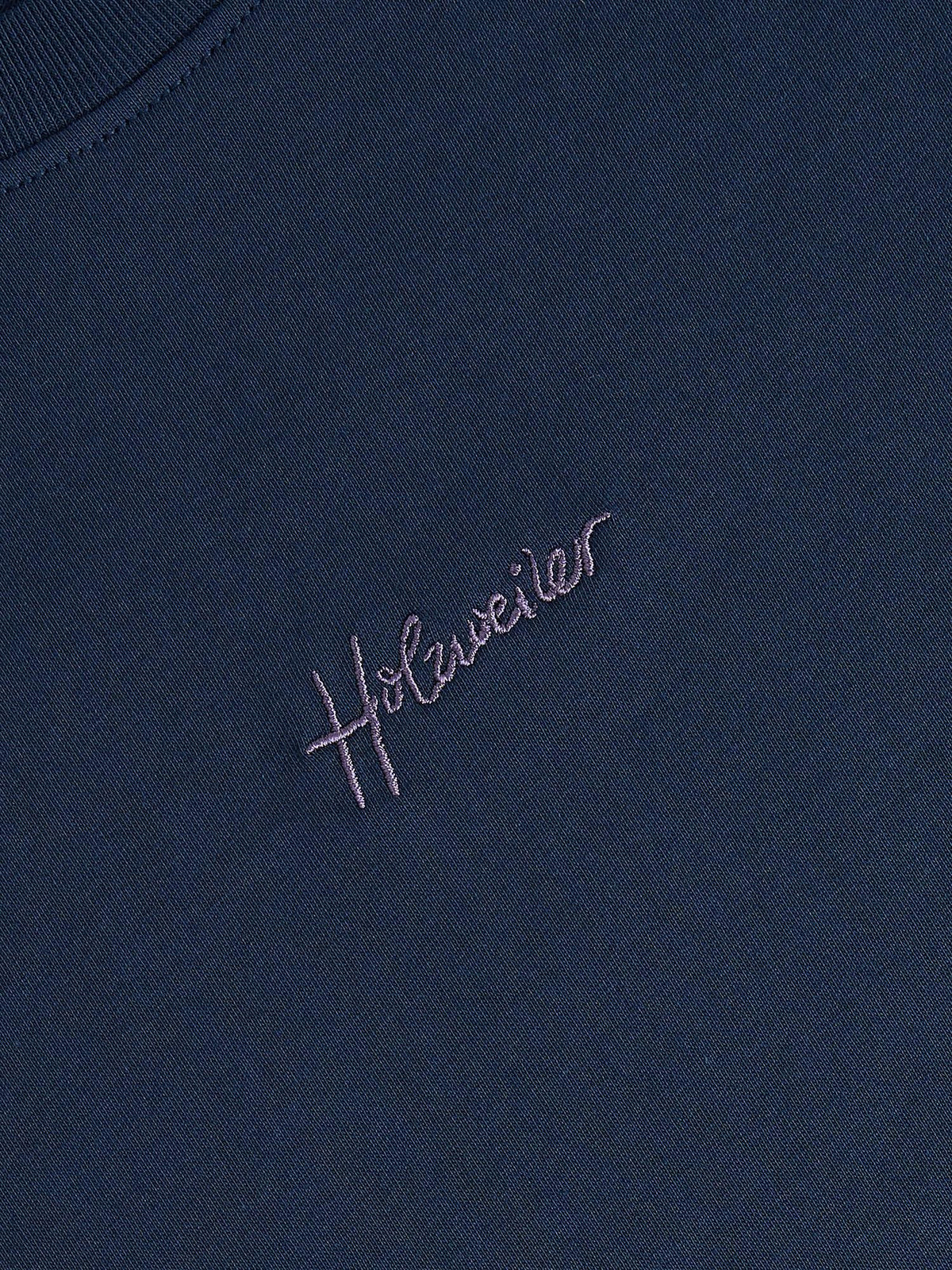 Anja Embroidery Tee Navy