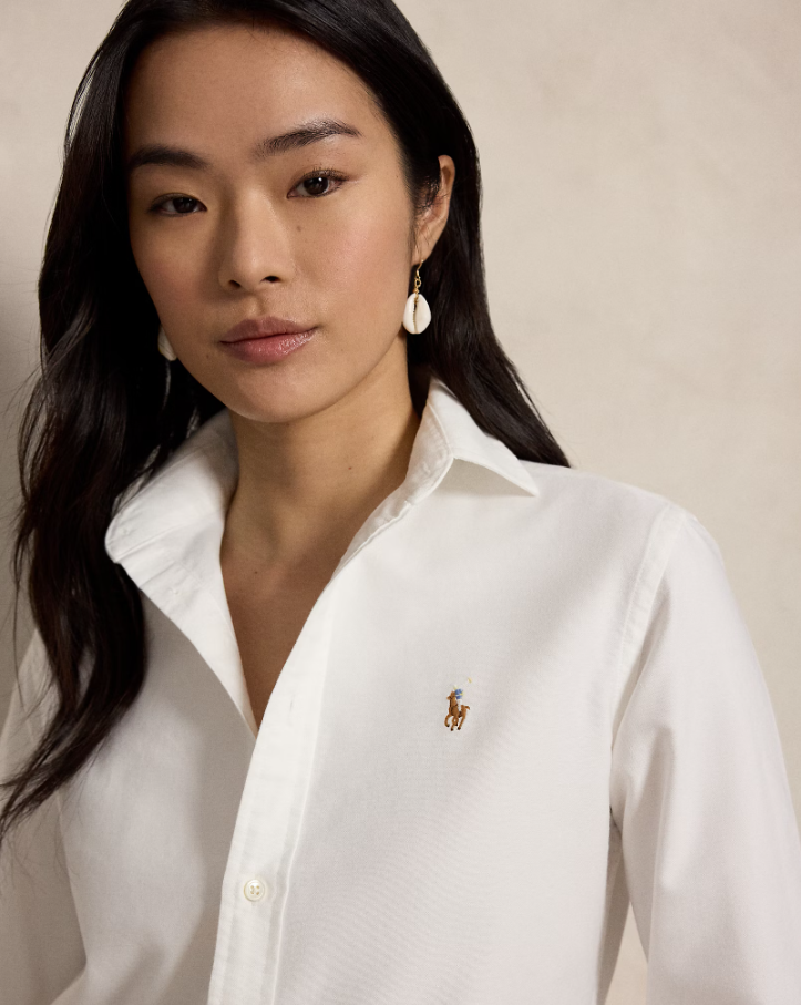 Slim Fit Oxford Shirt White