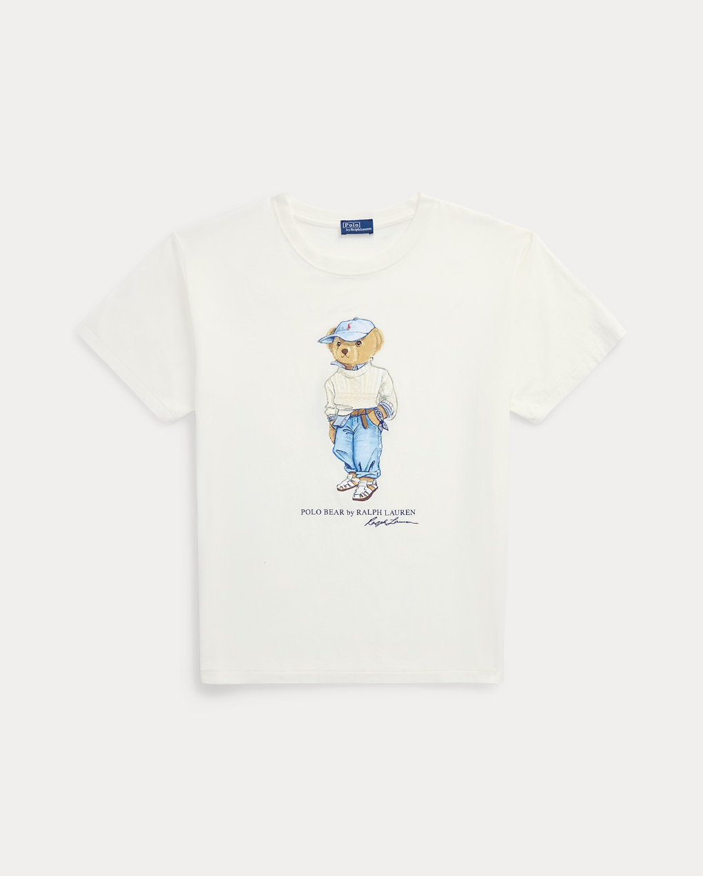 Polo Bear Cotton Jersey T-shirt White