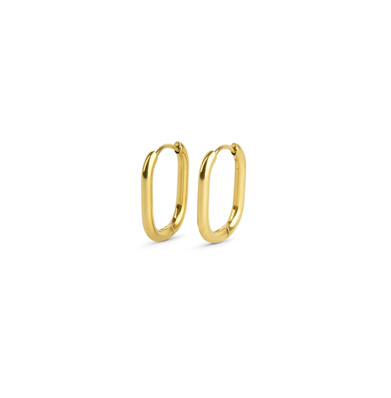 Pernille - Hoop Earrings stainless steel gold