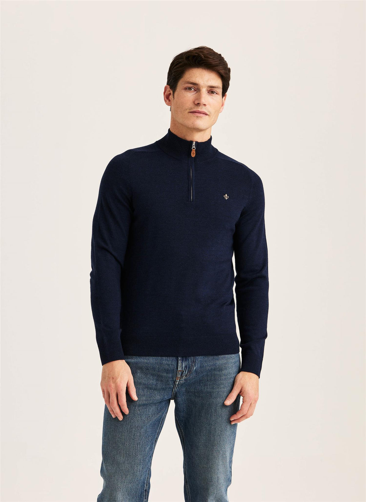 Merino John Zip AW26 Blue 58