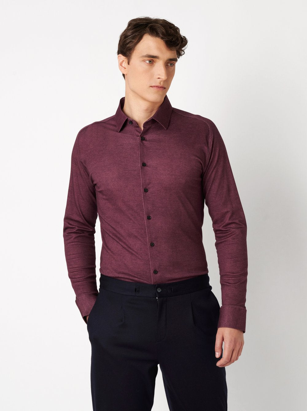 Casual Kent 1/1 Bordeaux Twill