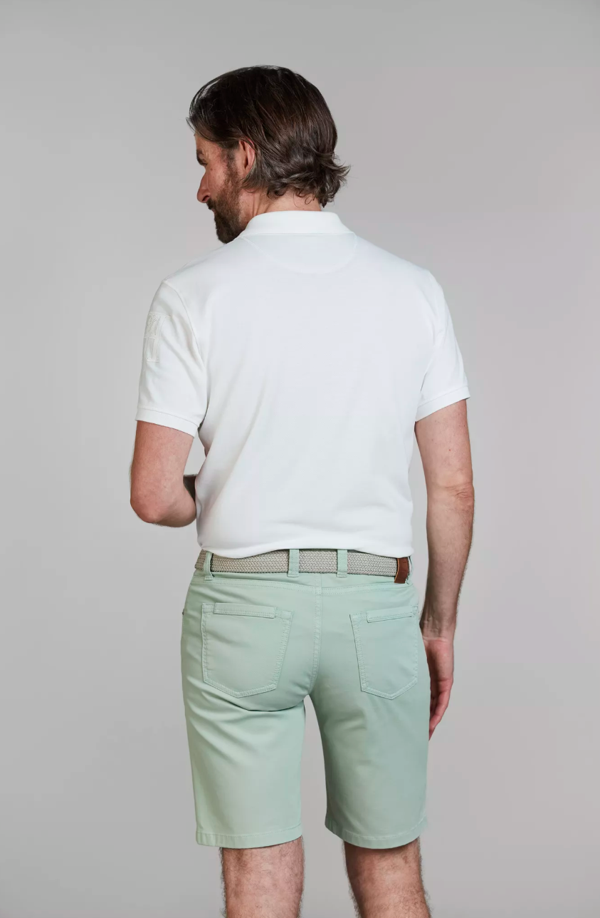 5-PKT Pan Oxford Shorts Light Green