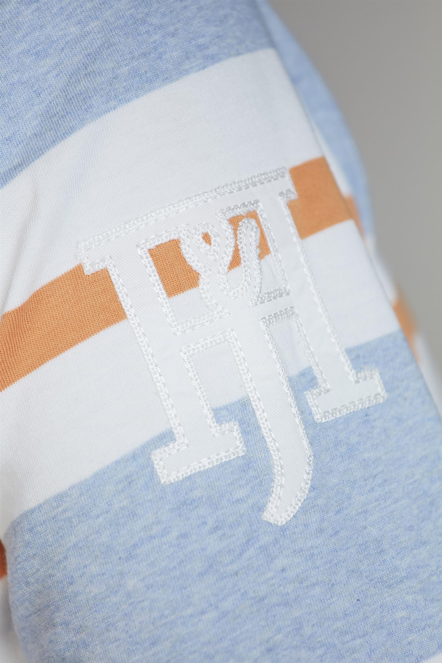 Y.D Stripe Back Rugger Lt Blue