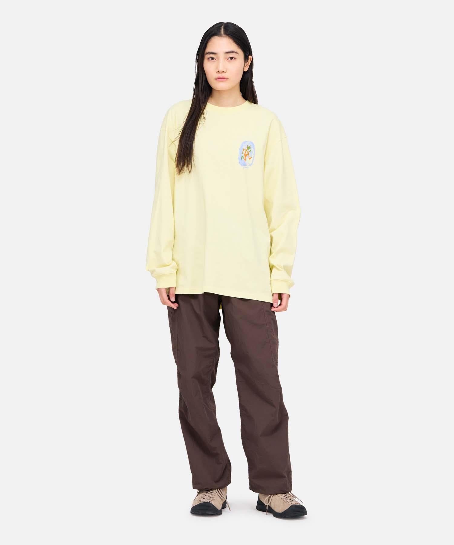 Thumbprint LS tee lemon
