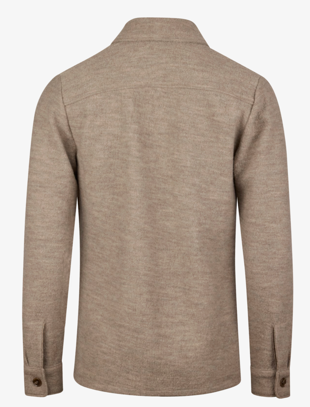 Overshirt Knitted Felted Wool Beige