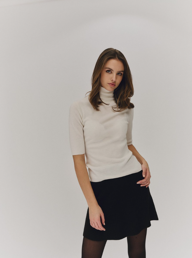 Melly Merino Tee White