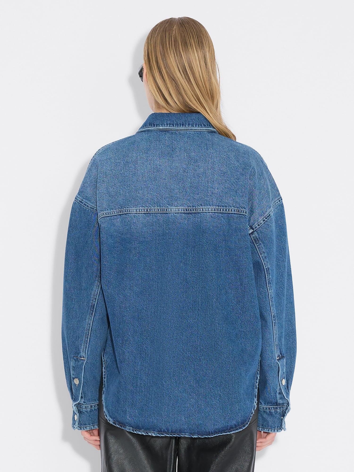 W Relaxed Denim Shirt Blue