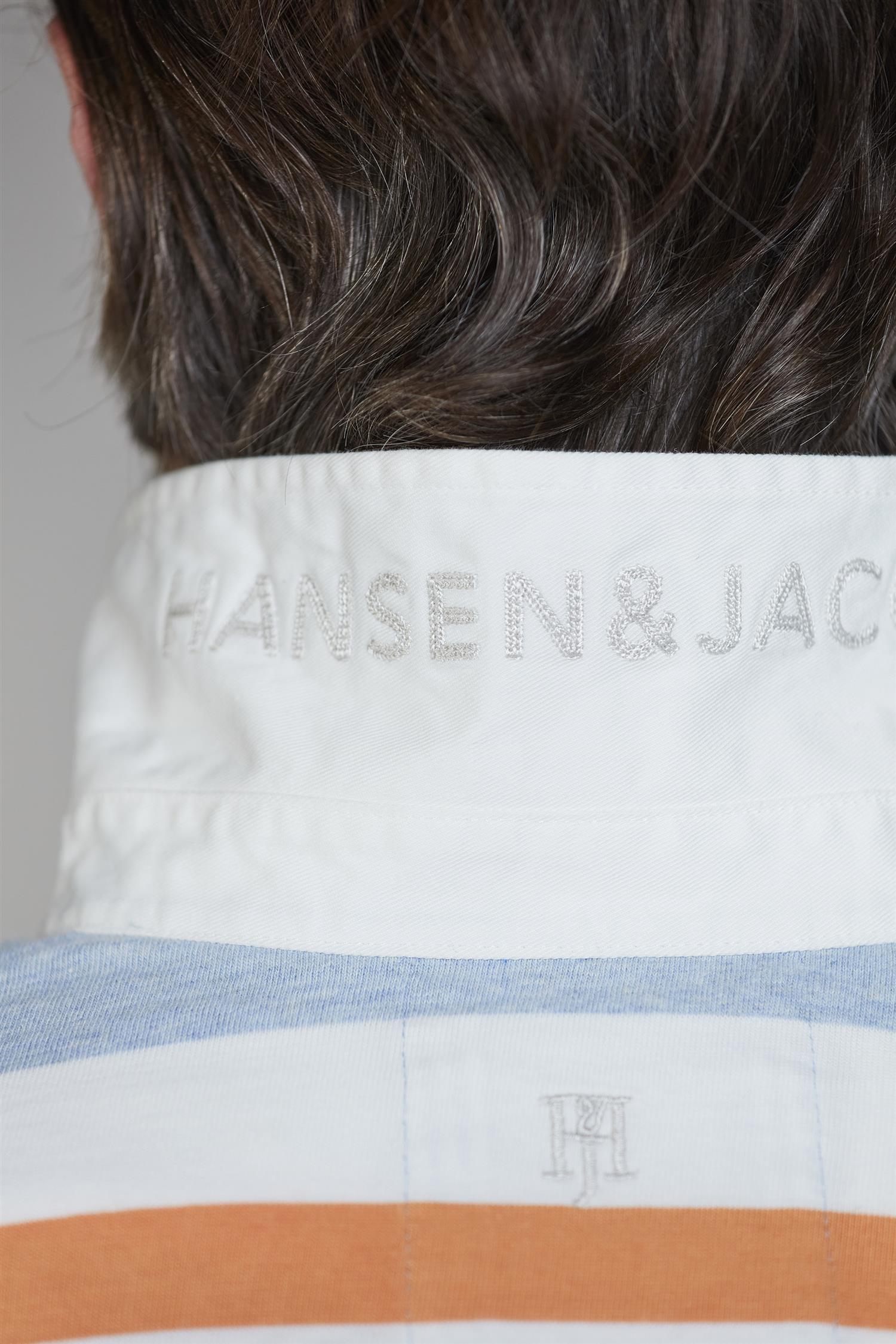 Y.D Stripe Back Rugger Lt Blue