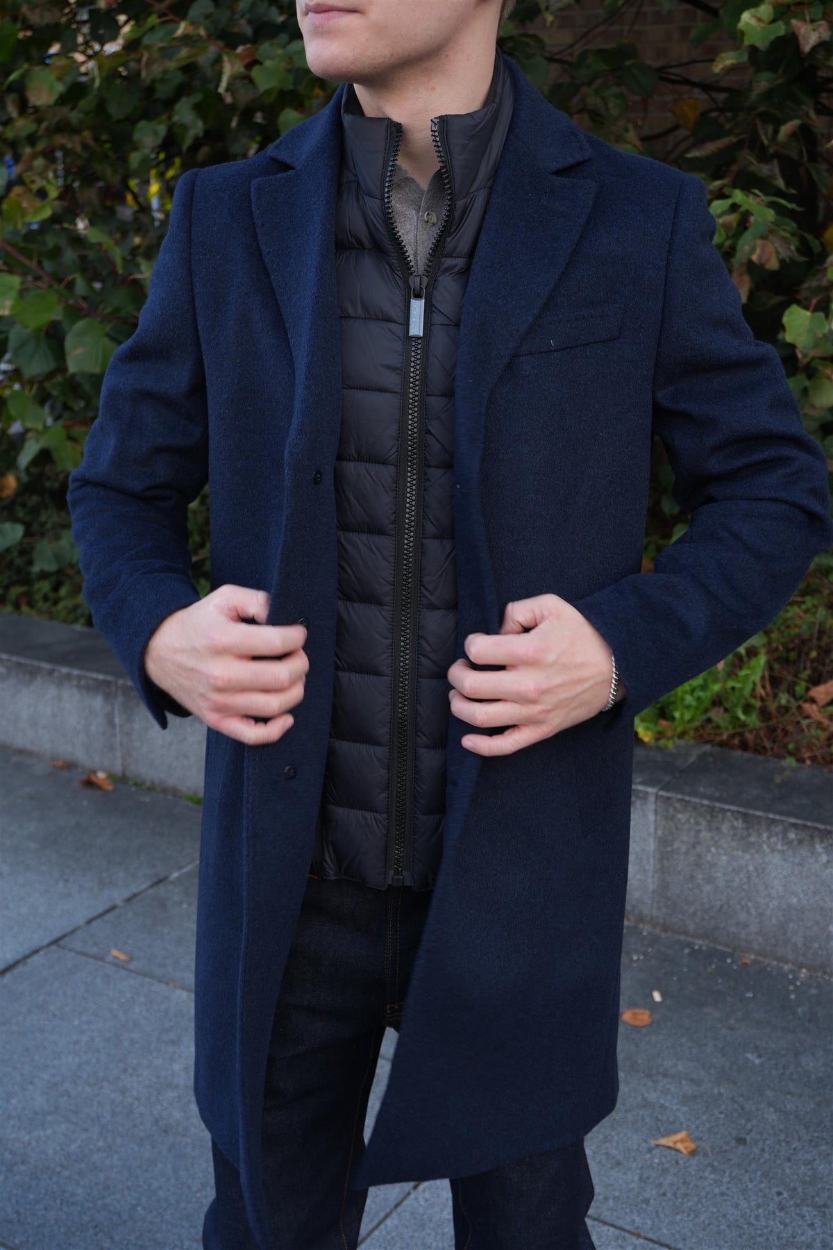 Sultan Tech Cashmere Coat Navy