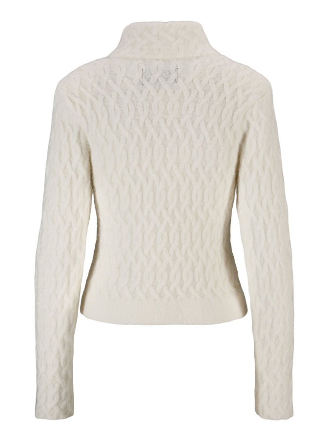 Nelly Alpaca cardigan Ivory