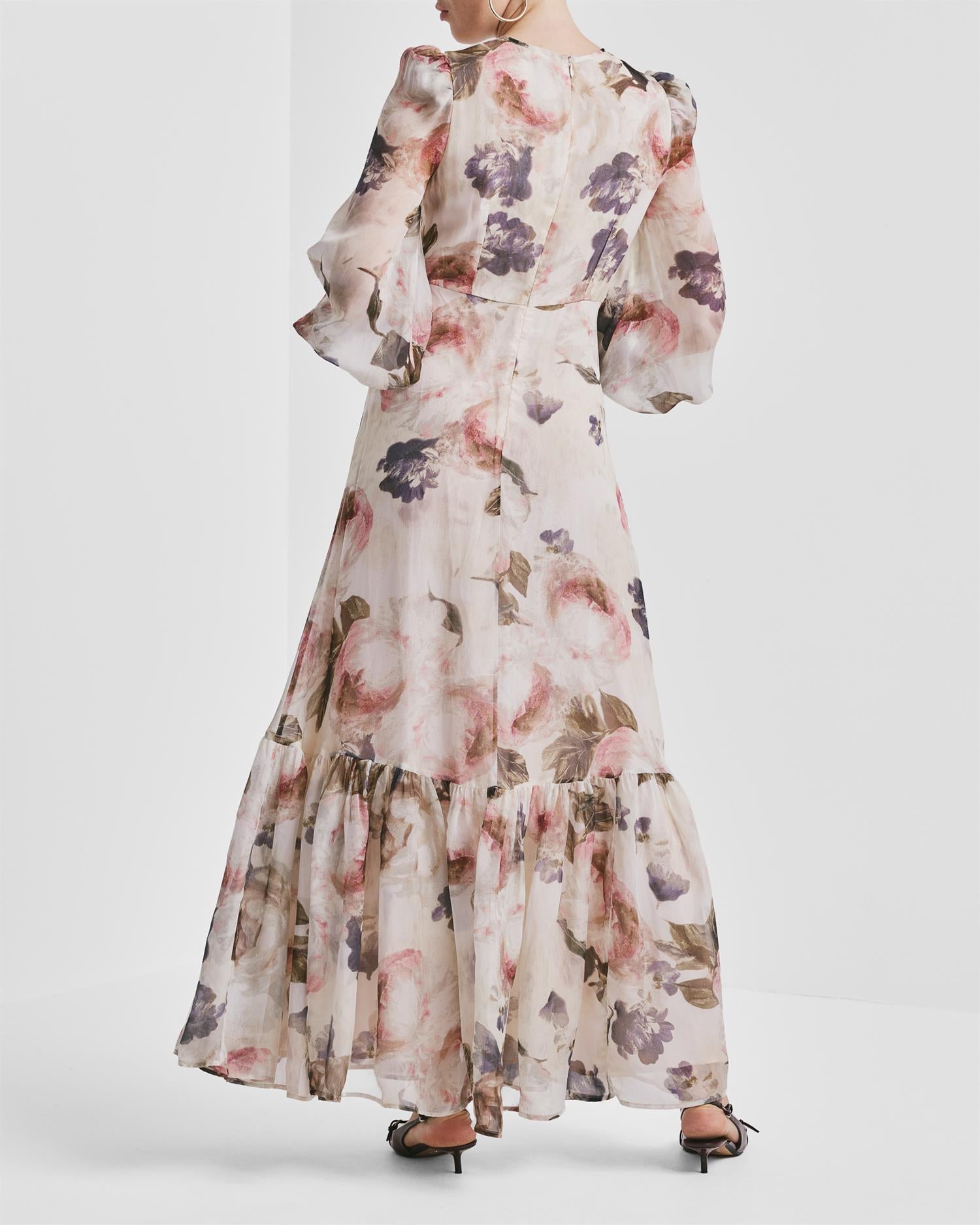 Organza Maxi Dress-AW25 Fluid