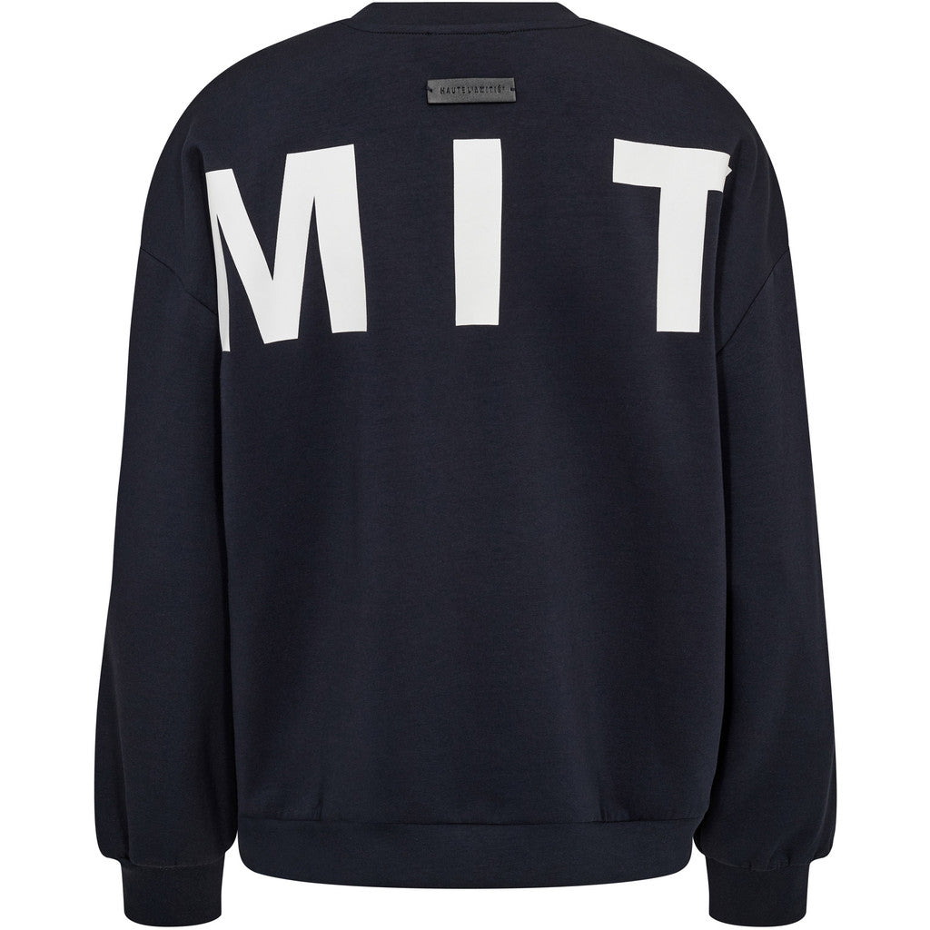 Maxi Split Logo Sweat Navy