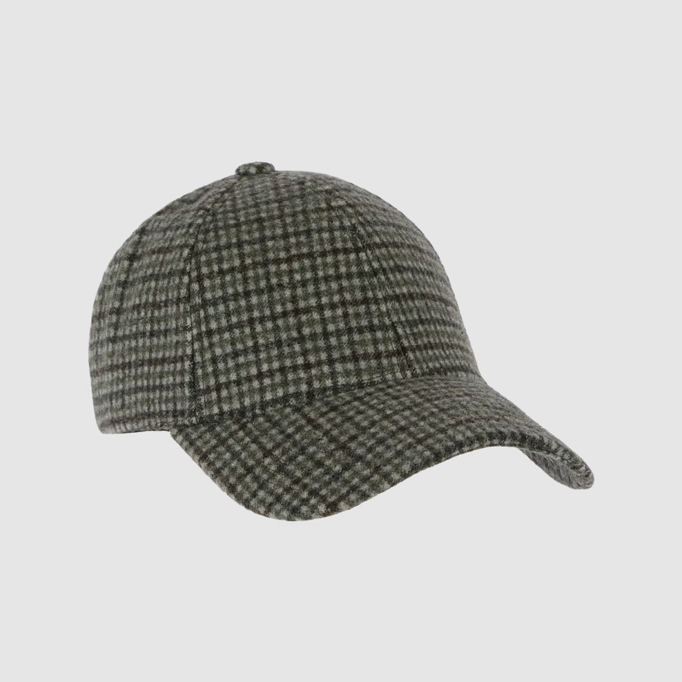 Legacy Structured Wool Mohair Checker Olive