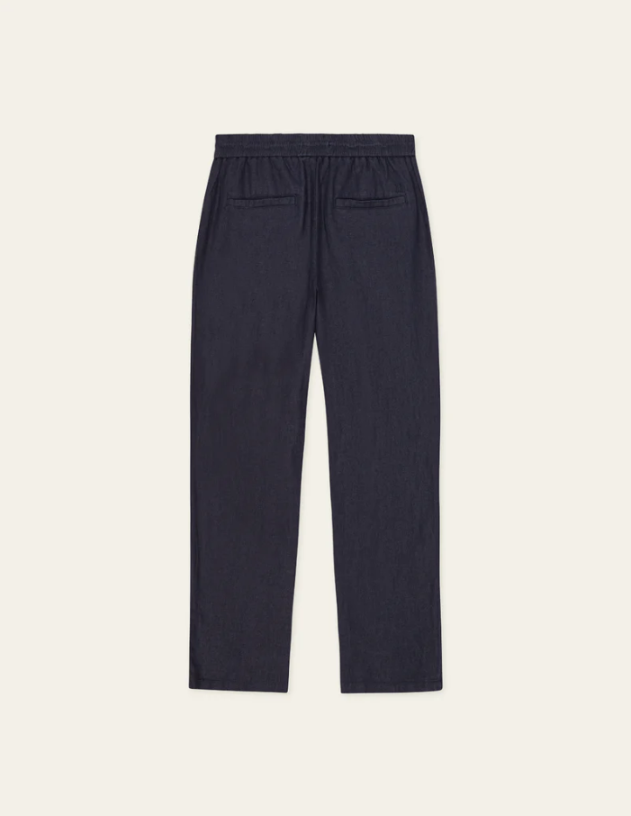 Patrick Linen Pants Dark Navy