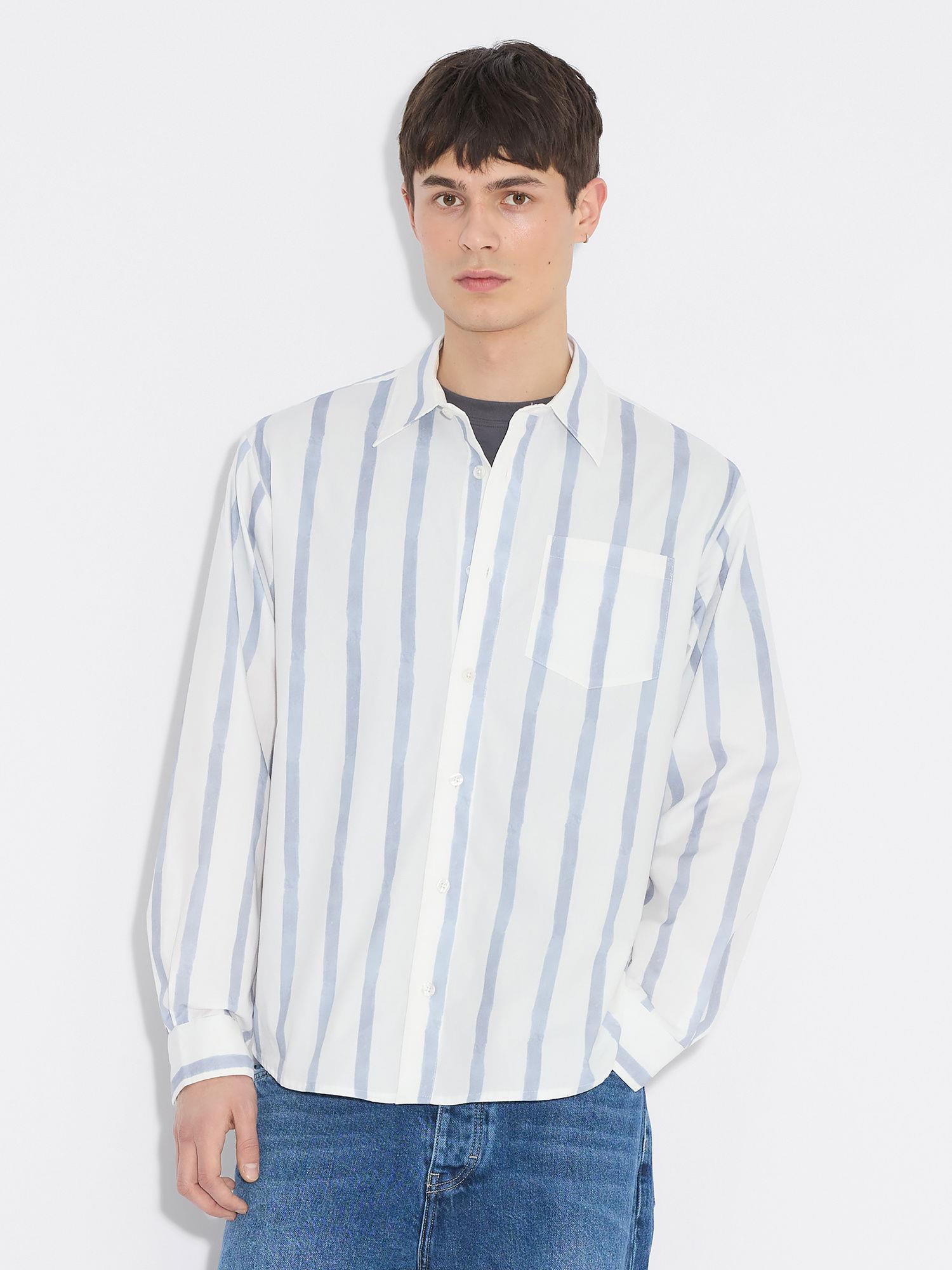 Regular Striped Shirt Blue Stripe