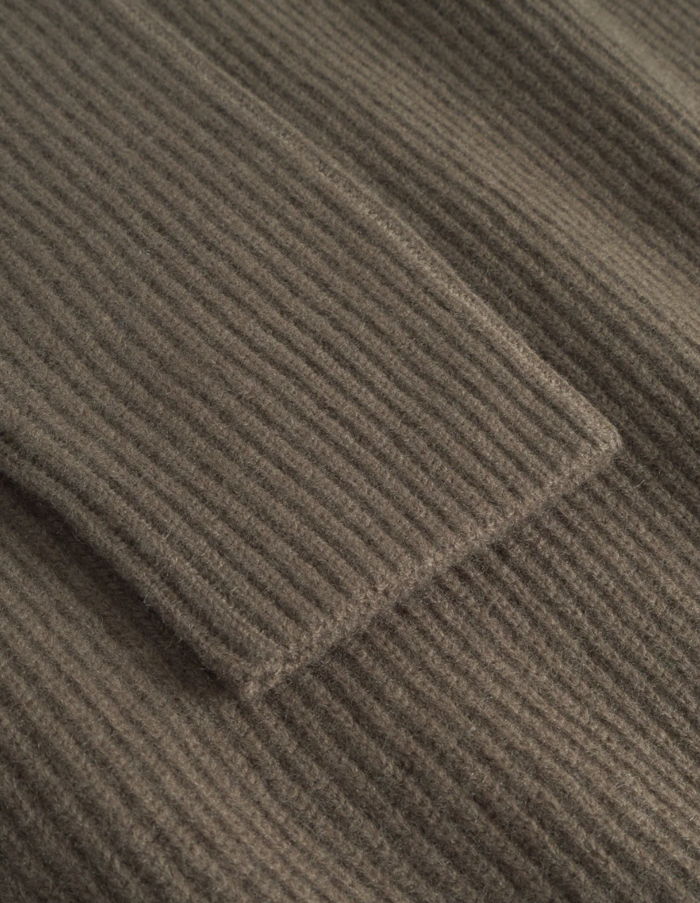 Eddie Wool Rib Crewneck Knit Teak