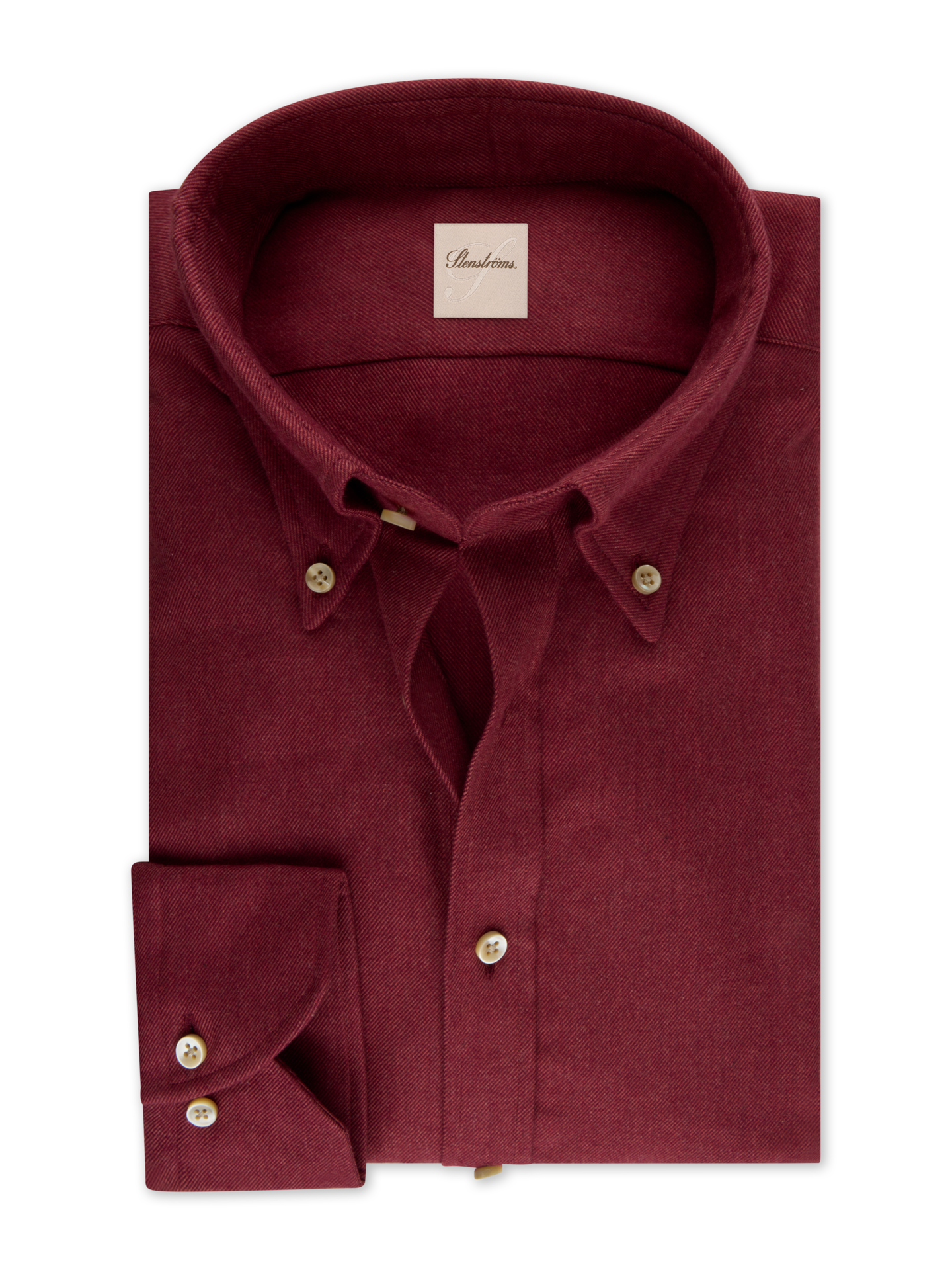 Flannel Regular Shirt Dark Red