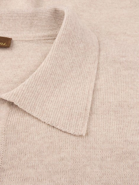 Sweater Knitted Polo Shirt Merino Wool