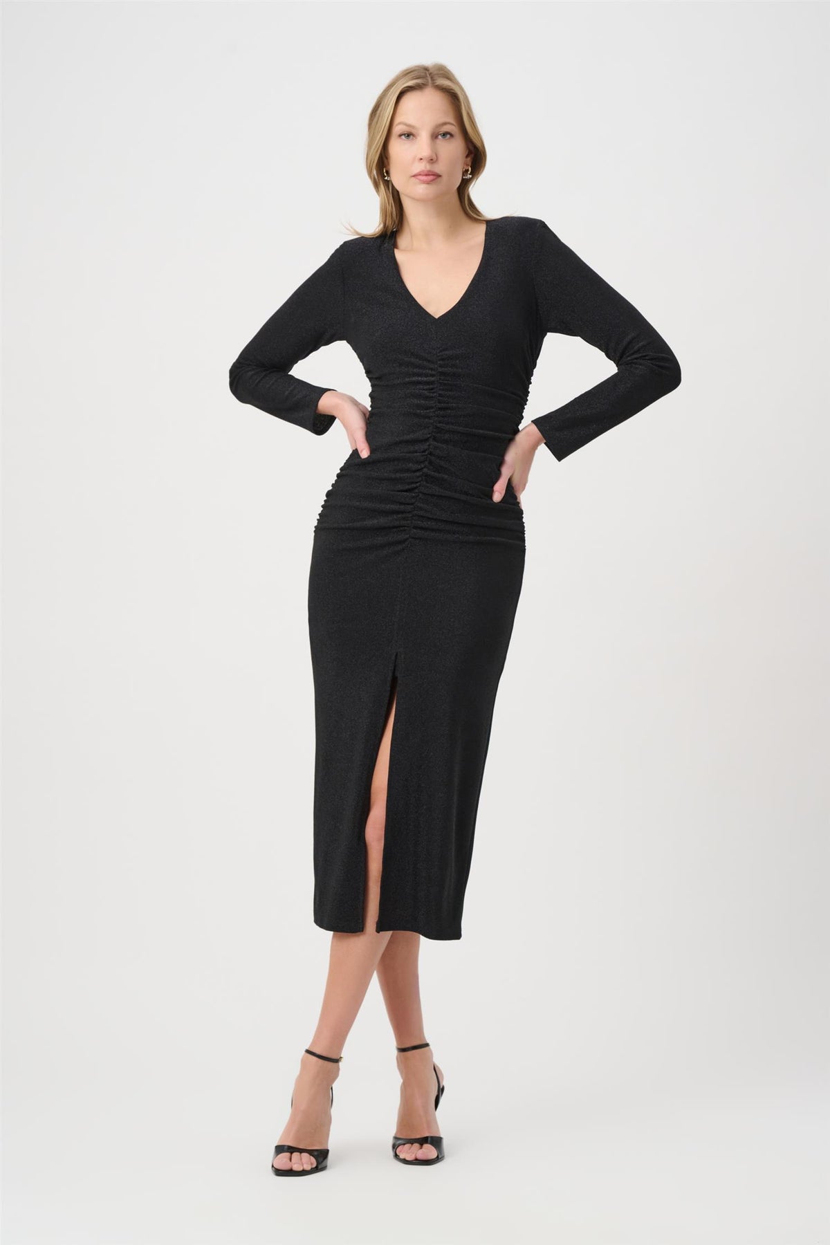 Sparkle Knit Sheath Dress Black
