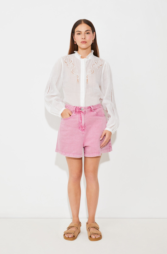 Blouse Leony Blanc Casse