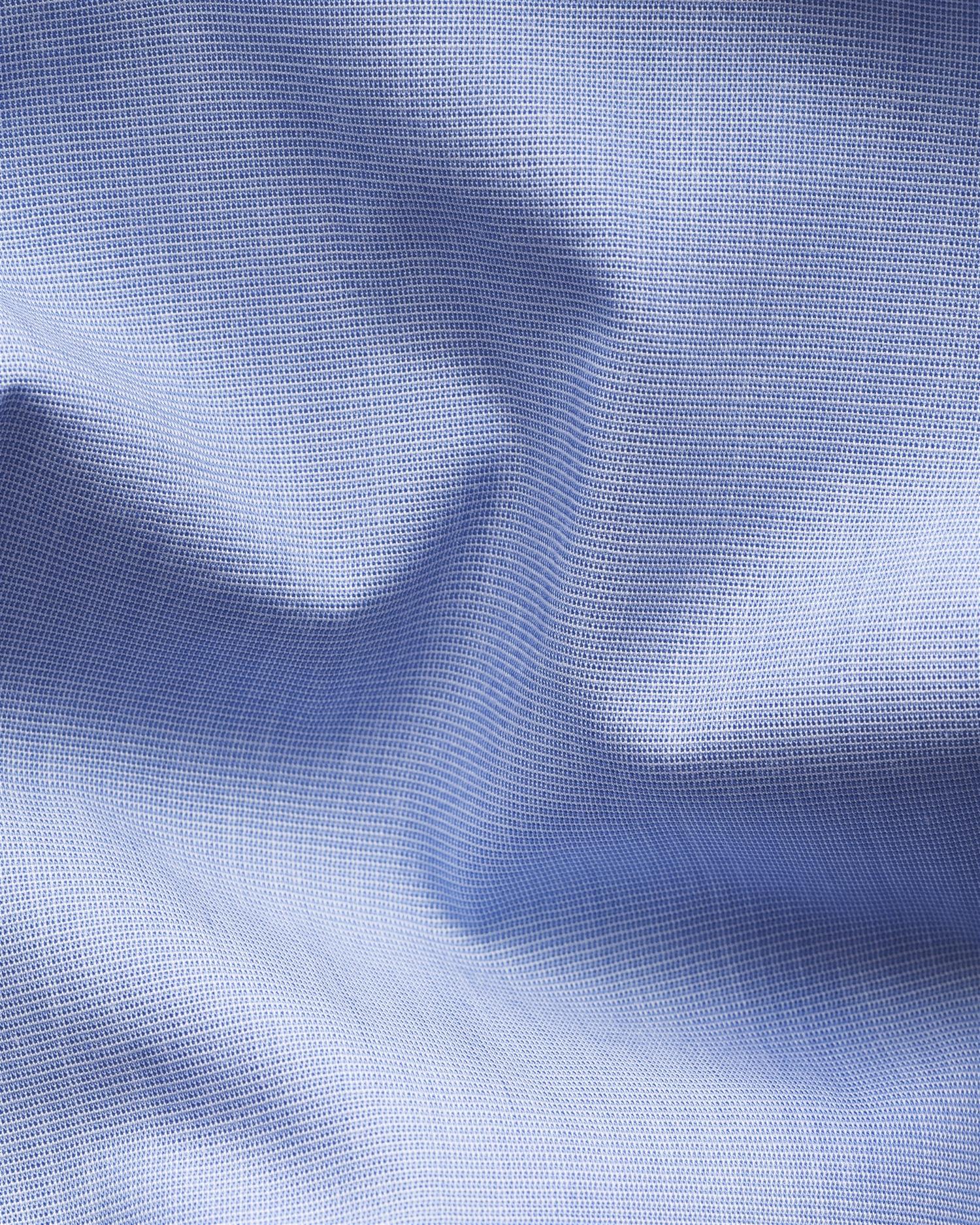Mid Blue End on End Breeze Poplin Shirt Slimfit