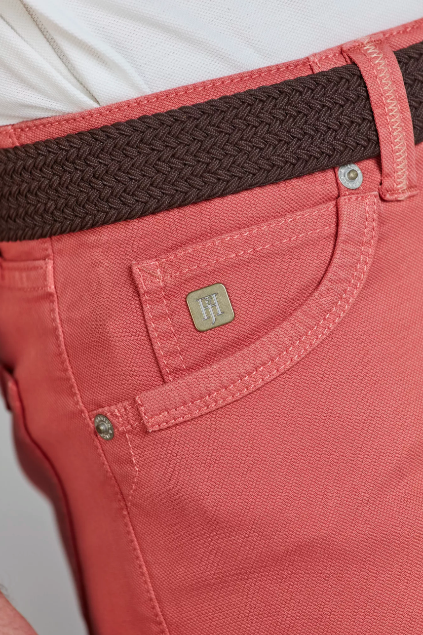 5-PKT Pan Oxford Shorts Soft Red